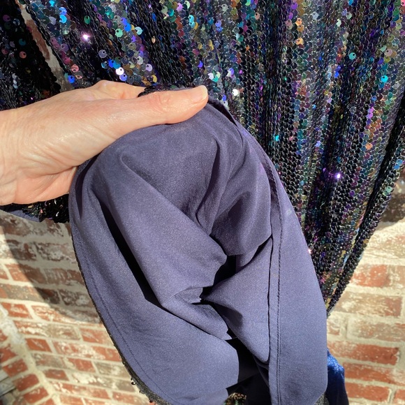Blue with iridescent sequin dress - Picture 6 of 9